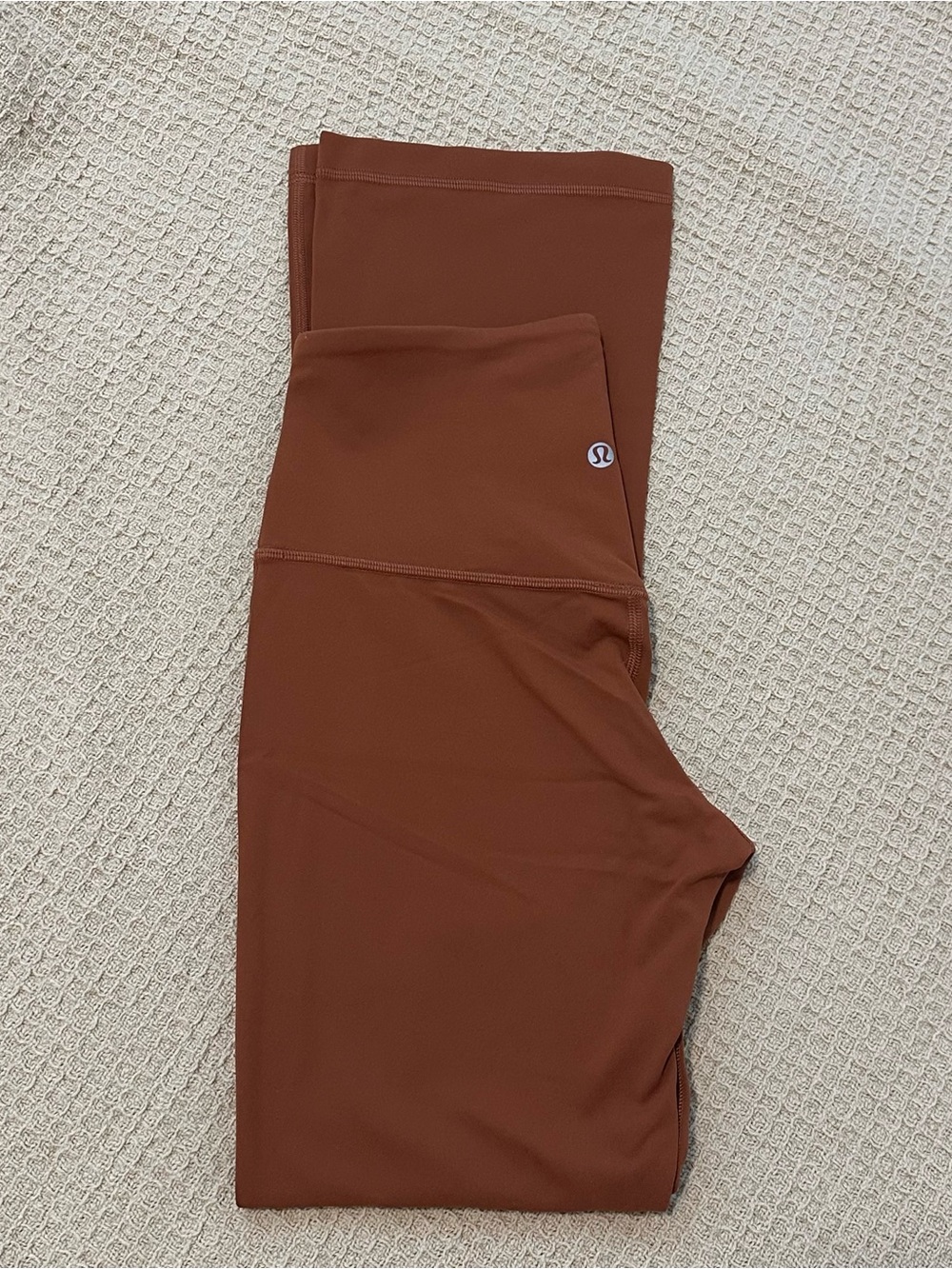 lululemon athletica brownish orange flare leggings